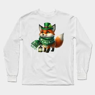 St Patricks Fox Long Sleeve T-Shirt